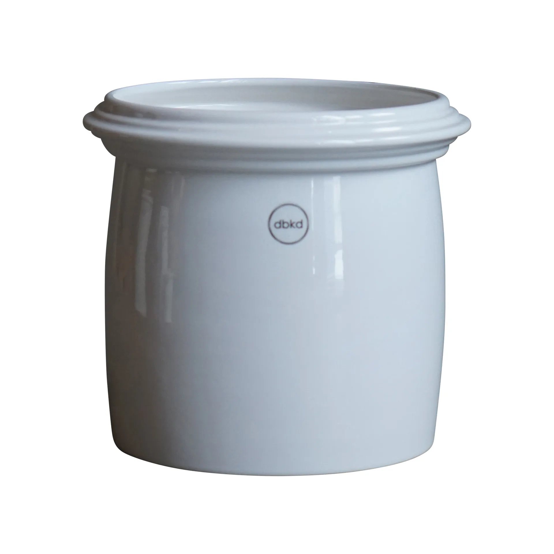 Kruset kruka blank vit, Small Ø18 cm DBKD