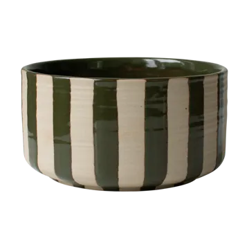 Line dekorationsskål Ø16 cm - Stripe Green - DBKD