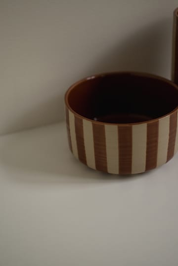 Line dekorationsskål Ø16 cm - Stripe nougat - DBKD