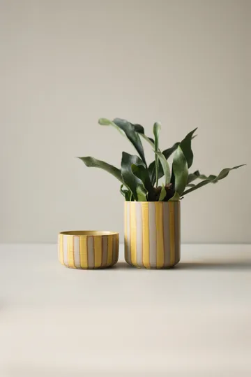 Line kruka Ø14x16 cm - Yellow - DBKD