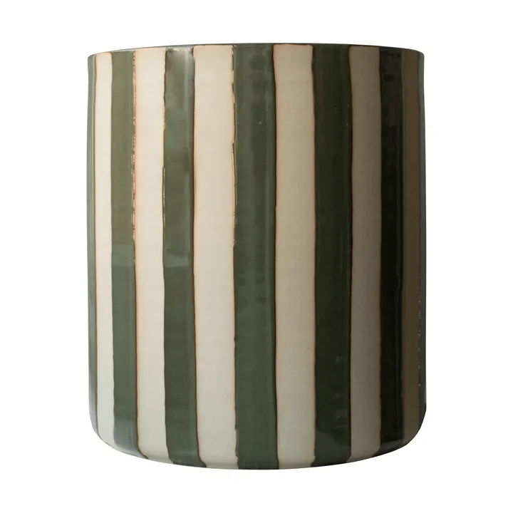 Line kruka Ø21x24 cm - Stripe green - DBKD