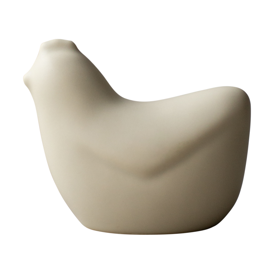 DBKD Mini hens 8 cm Creme | Skandinavisk Design | Dekorationsdetaljer | Vit
