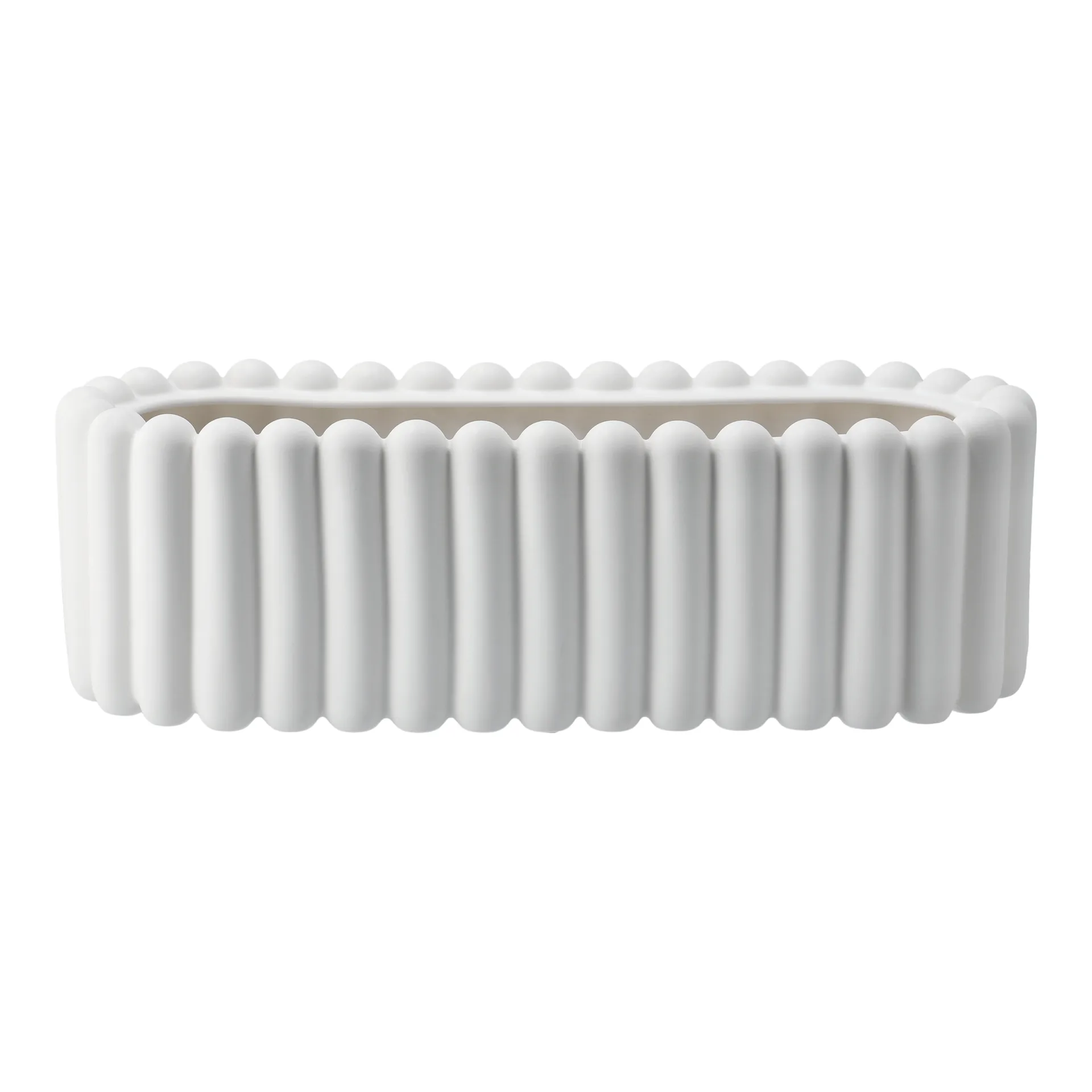 Mist kruka oval, White DBKD