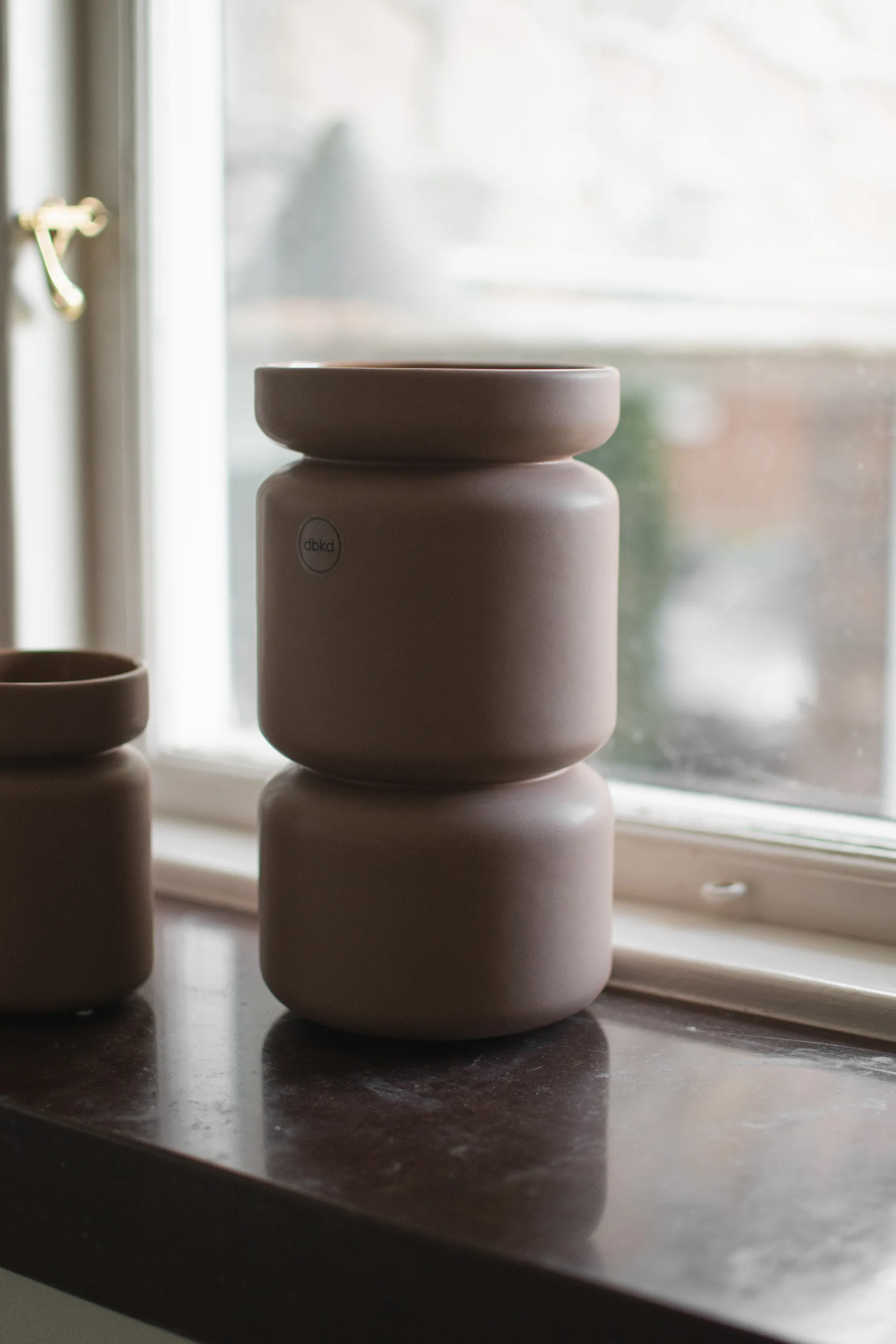 Neck vas, Nougat, Ø12x22,5 cm DBKD