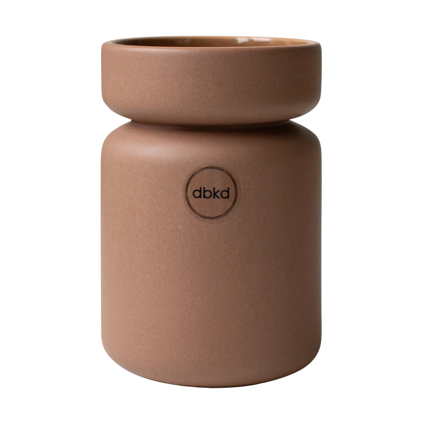 Neck vas, Nougat, Ø8x12 cm DBKD