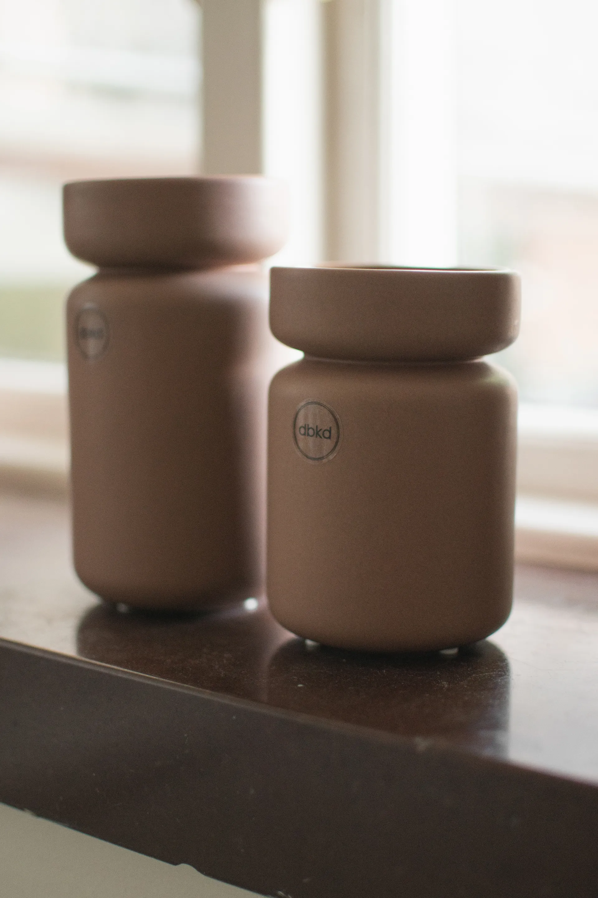 Neck vas, Nougat, Ø8x12 cm DBKD