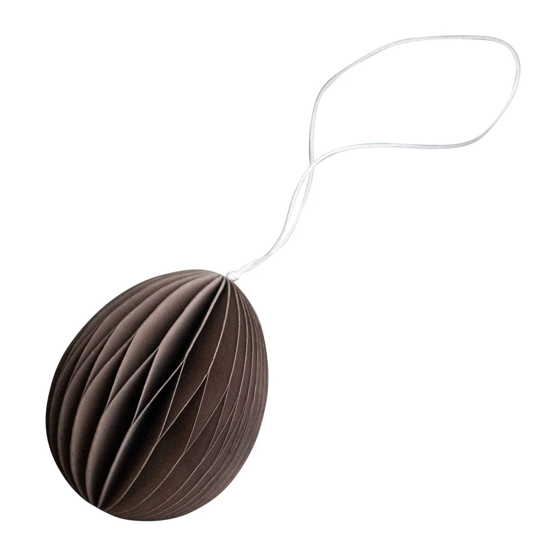 Ovoid påskhänge papper 7 cm, Brown DBKD