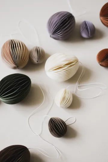 Ovoid påskhänge papper 7 cm - Sand - DBKD