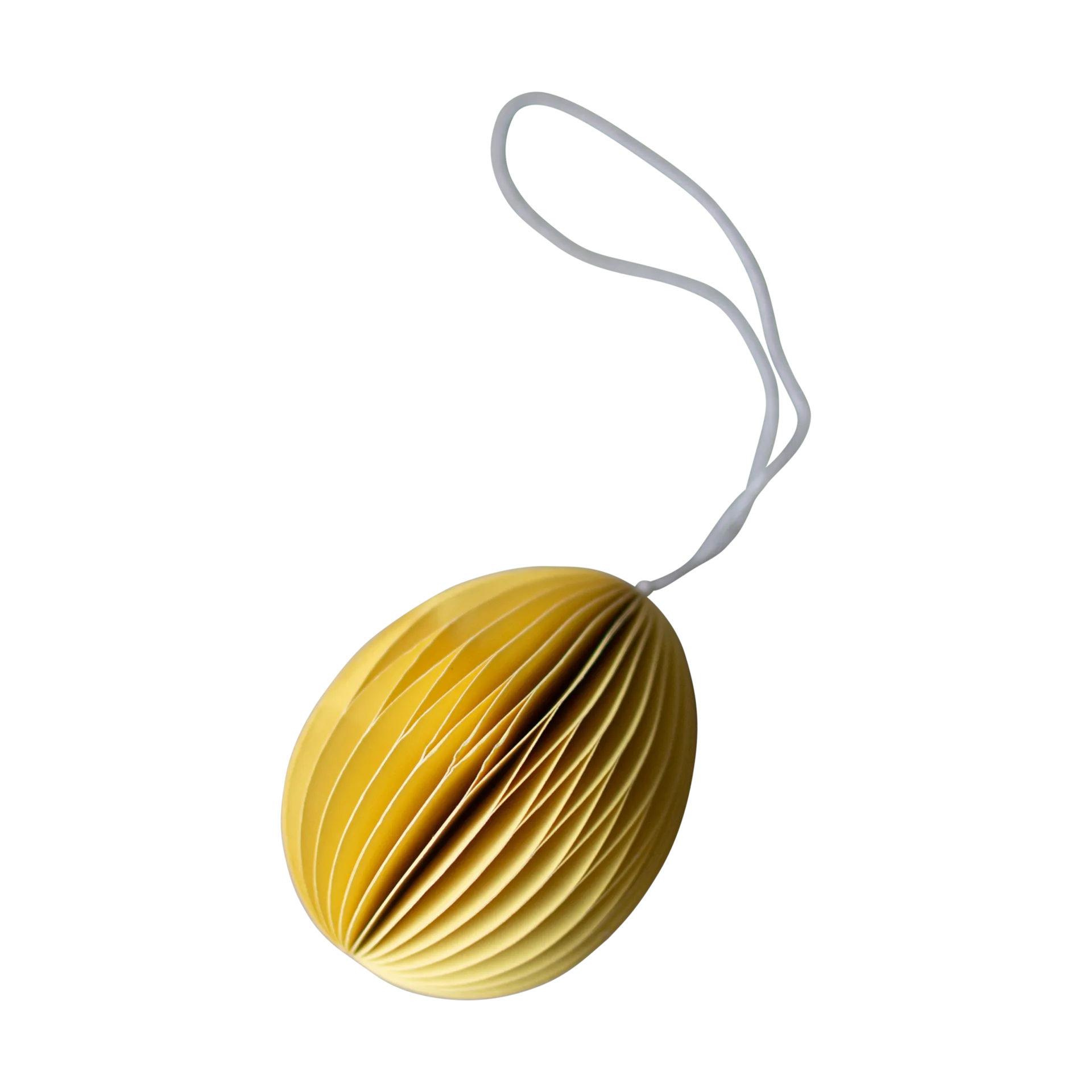 Ovoid påskhänge papper 7 cm, Yellow DBKD