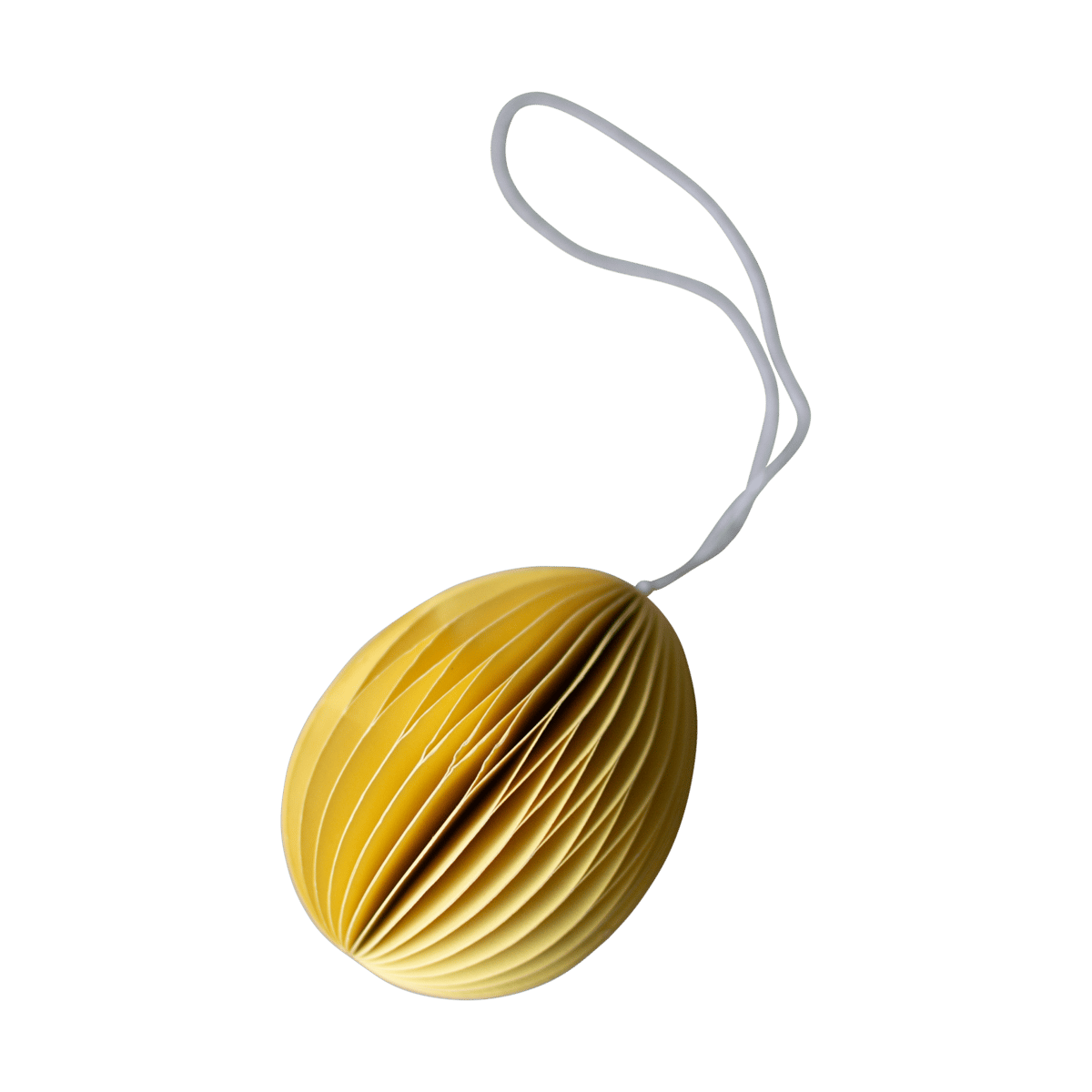 DBKD Ovoid påskhänge papper 7 cm Yellow | Skandinavisk Design | Påskdekorationer | Gul