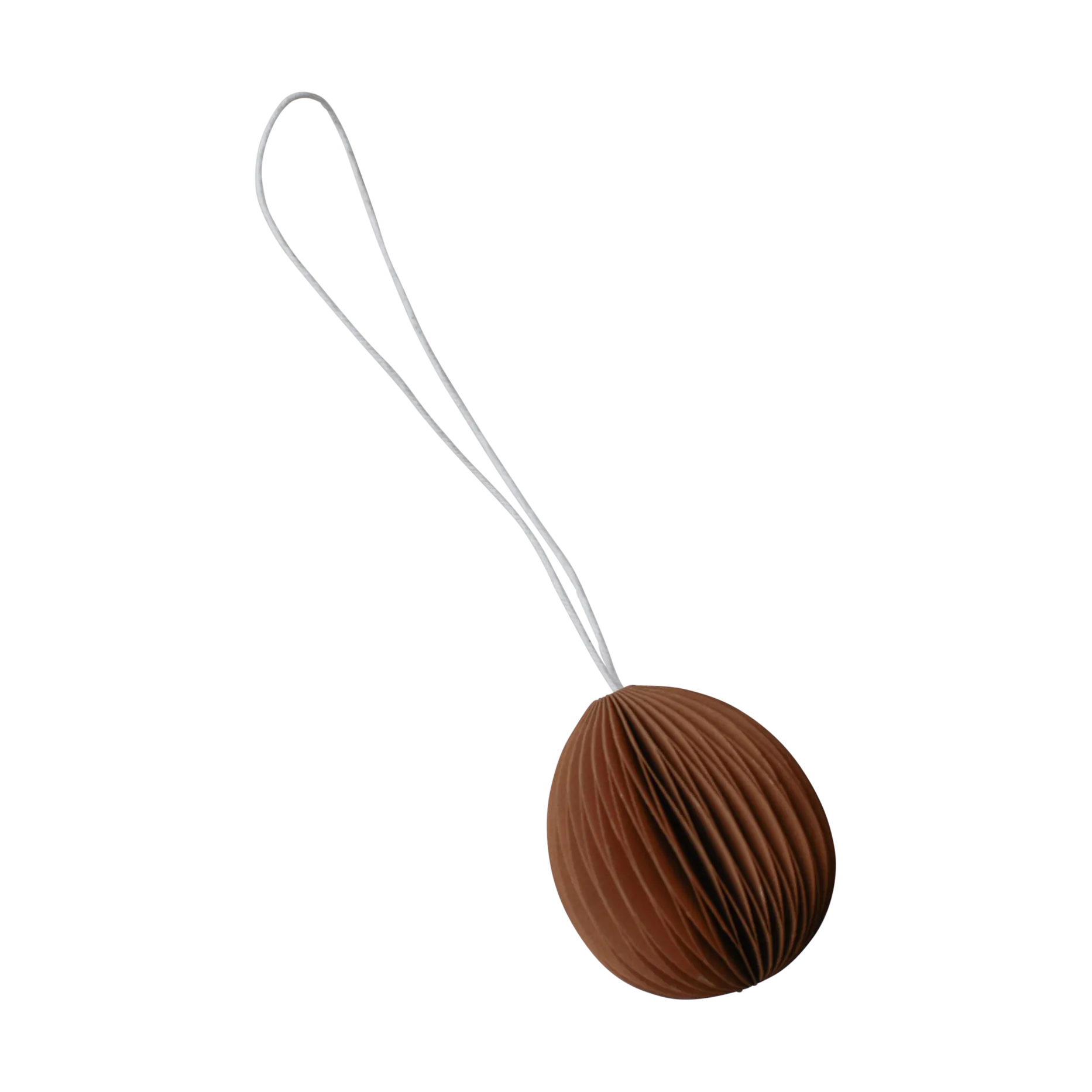 Ovoid påskhänge papper small 4 cm, Terracotta DBKD