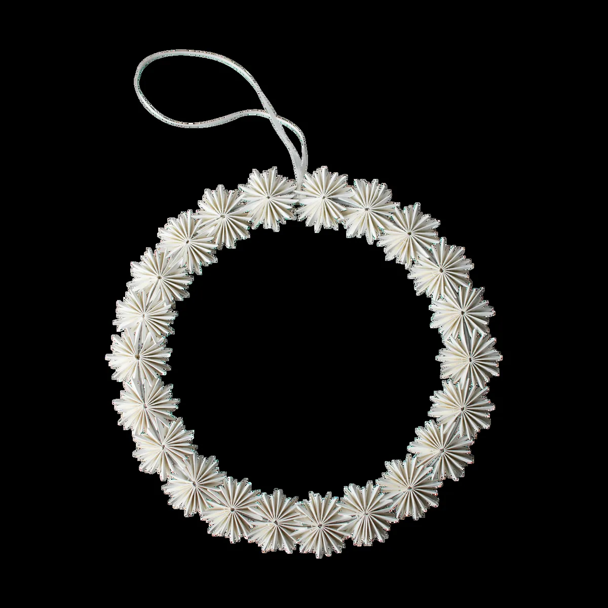 DBKD Paper flake krans julhänge White