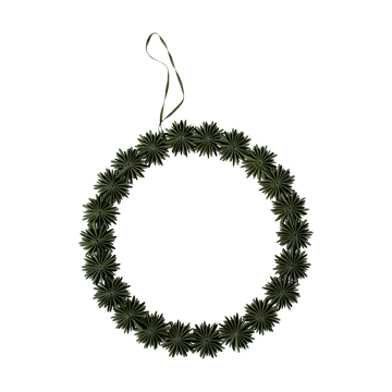 Paper flake wreath dekorationskrans Ø35 cm - Green - DBKD
