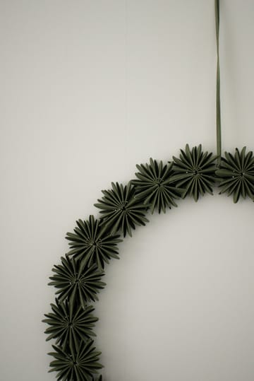 Paper flake wreath dekorationskrans Ø35 cm - Green - DBKD
