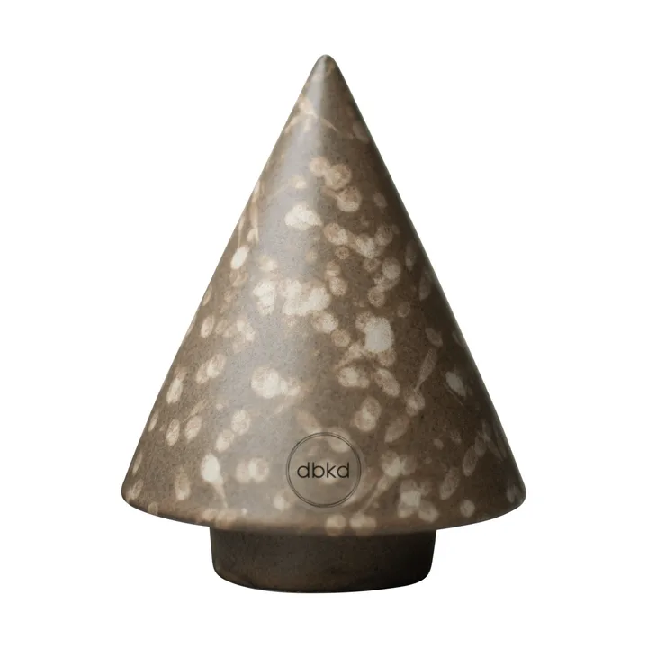 Peak träd dekorationsdetalj - Brown dot, Ø9 cm - DBKD