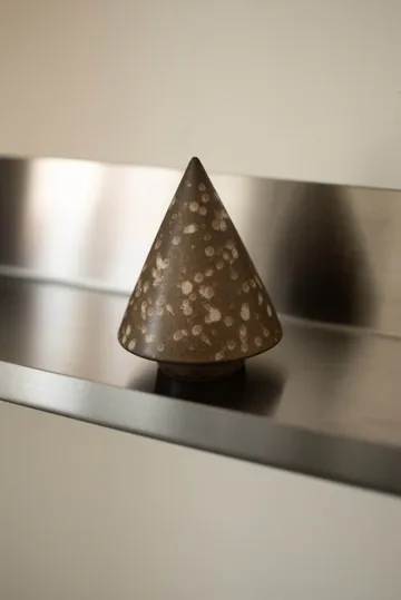 Peak träd dekorationsdetalj - Brown dot, Ø9 cm - DBKD
