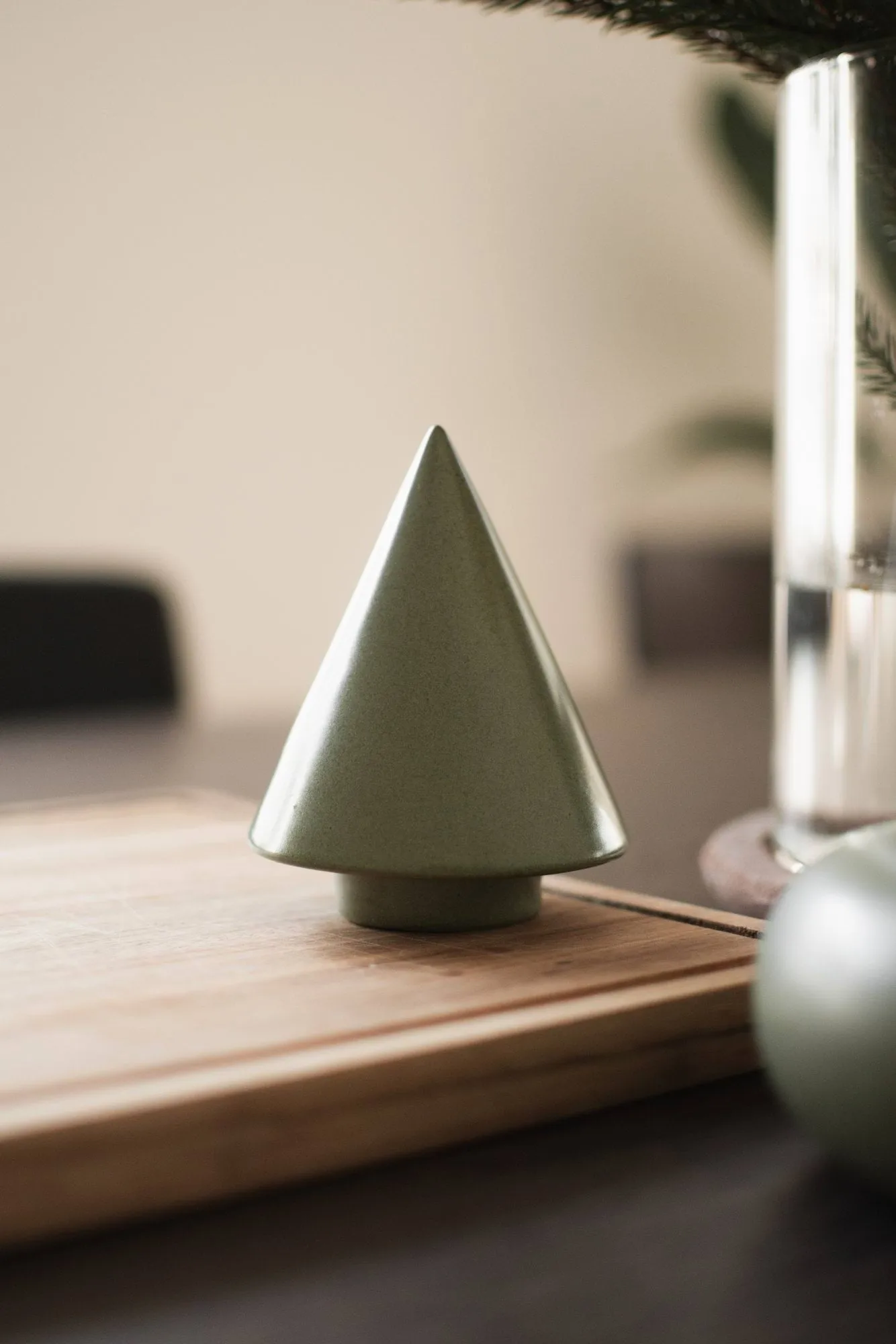 Peak träd dekorationsdetalj, Moss. Ø9 cm DBKD