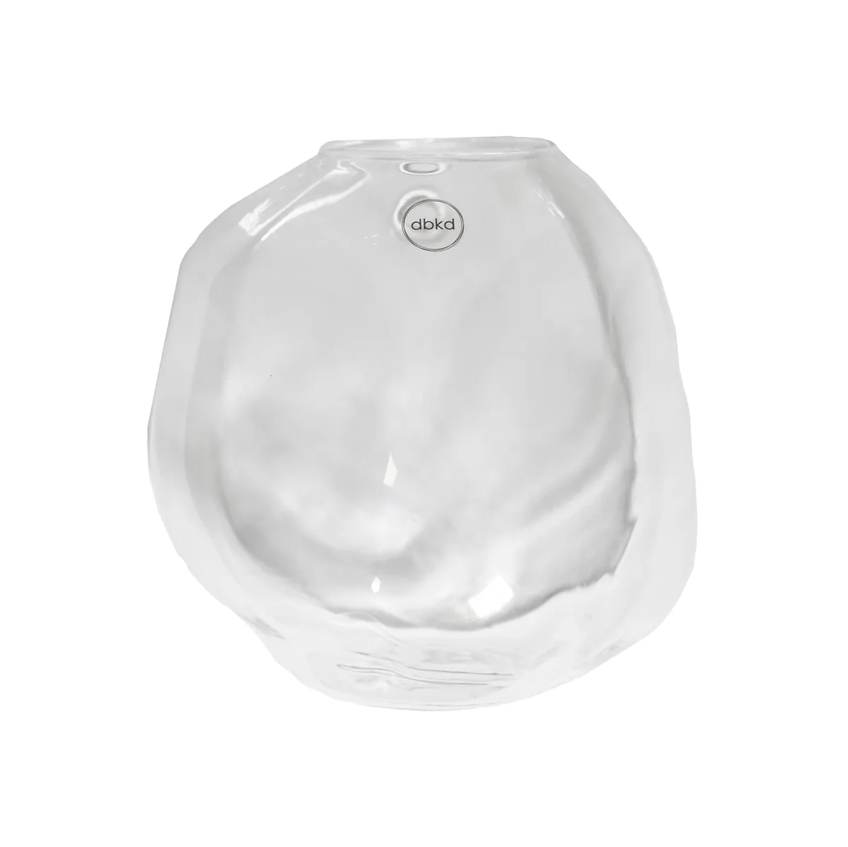 DBKD Pebble vägghängd vas klar Liten Ø15 cm