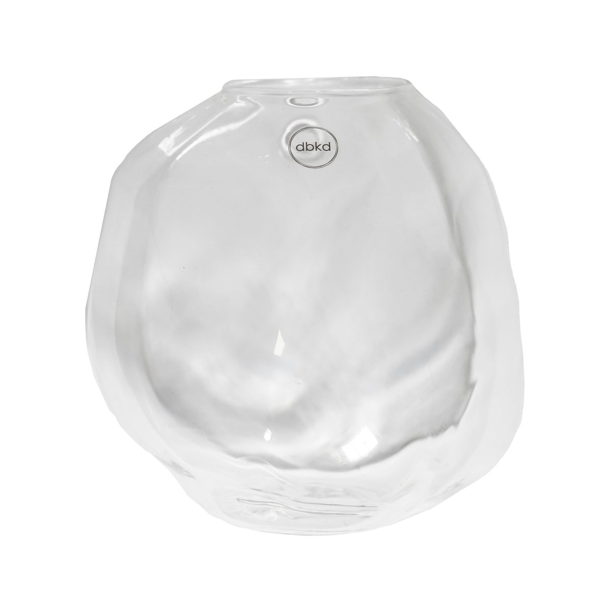 DBKD Pebble vägghängd vas klar Stor 18 cm | Skandinavisk Design | Vaser | Transparent