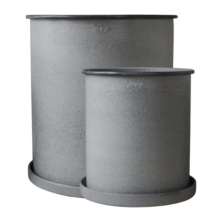 Plant pot kruka 2-pack - Light grey - DBKD