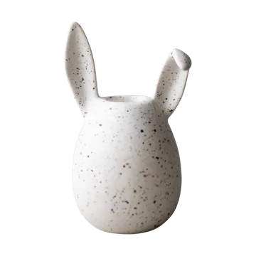 Rabbit ljusstake 13 cm - White dot - DBKD