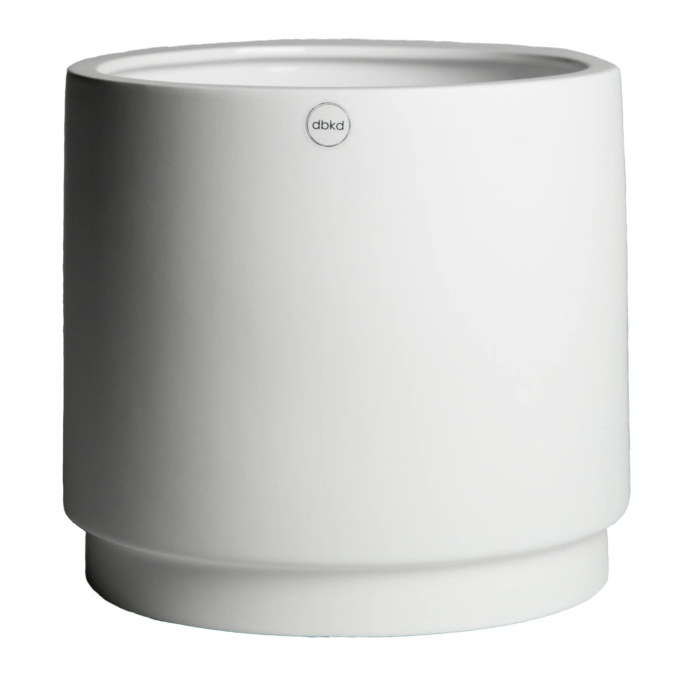 Solid kruka white, Stor Ø24 cm