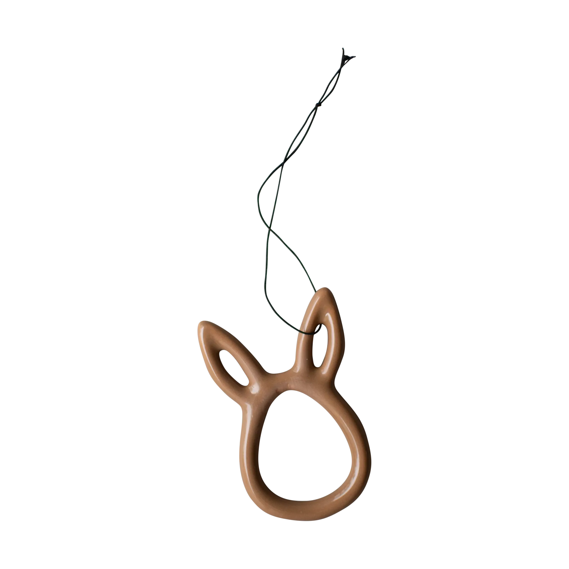 Sprinkle rabbit påskhänge 8 cm, Shiny nougat DBKD