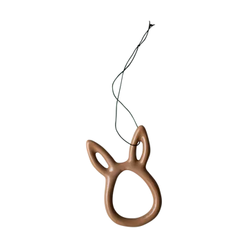 Sprinkle rabbit påskhänge 8 cm - Shiny nougat - DBKD