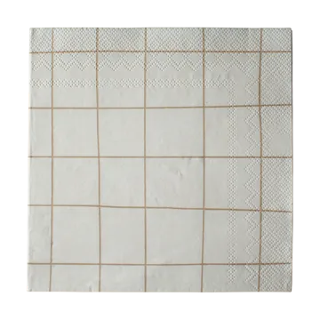 Square pappersservett 33x33 cm 20-pack - Creme - DBKD