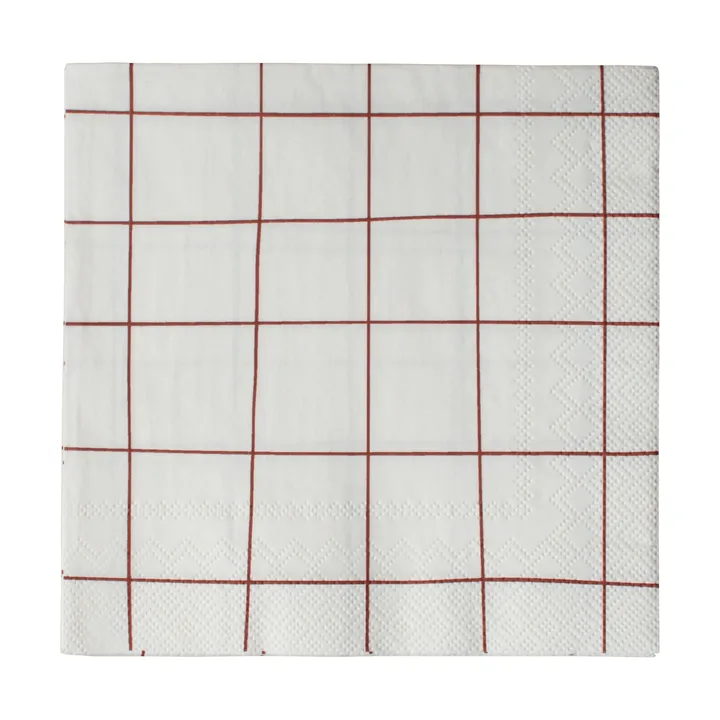 Square pappersservett 33x33 cm 20-pack - Dark red - DBKD