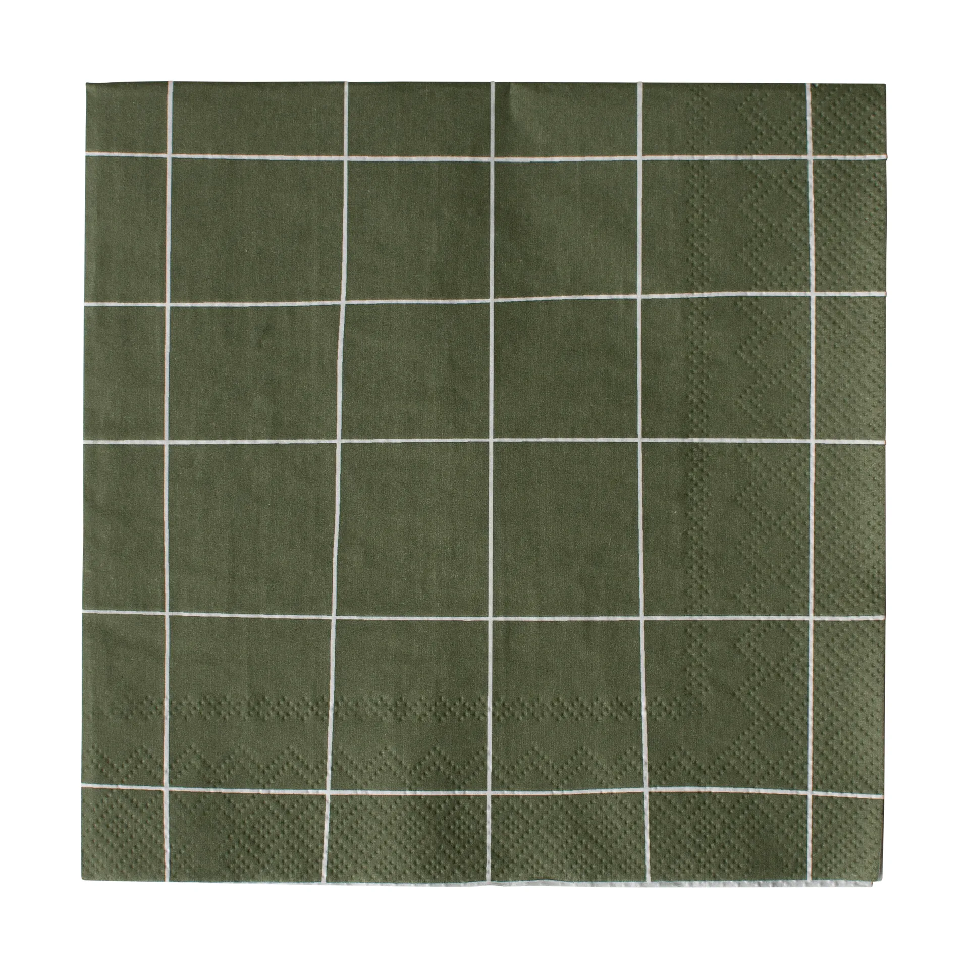 Square pappersservett 33x33 cm 20-pack, Green DBKD