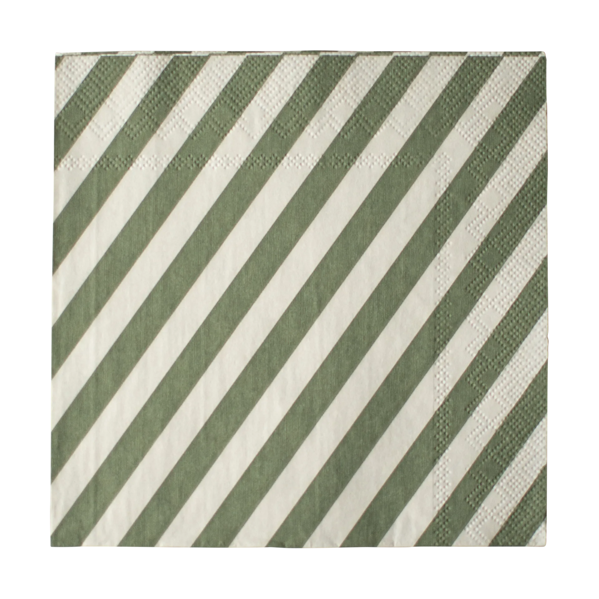 Stripe pappersservett 33x33 cm 20-pack, Green DBKD