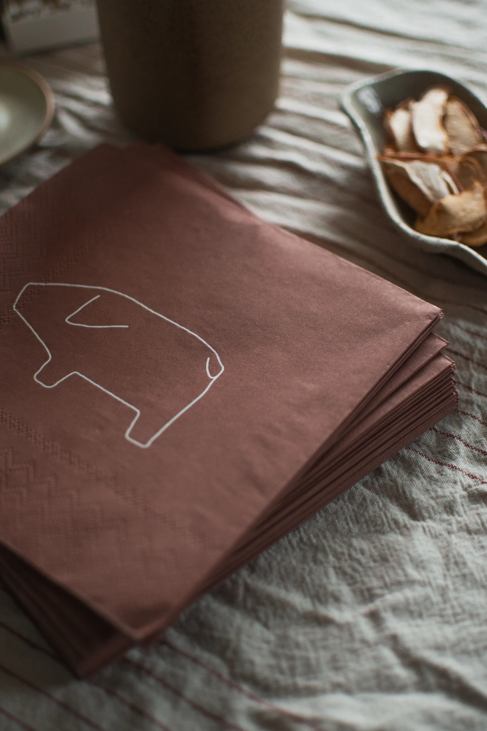 Swedish pig pappersservett 33x33 cm 20-pack, Red DBKD