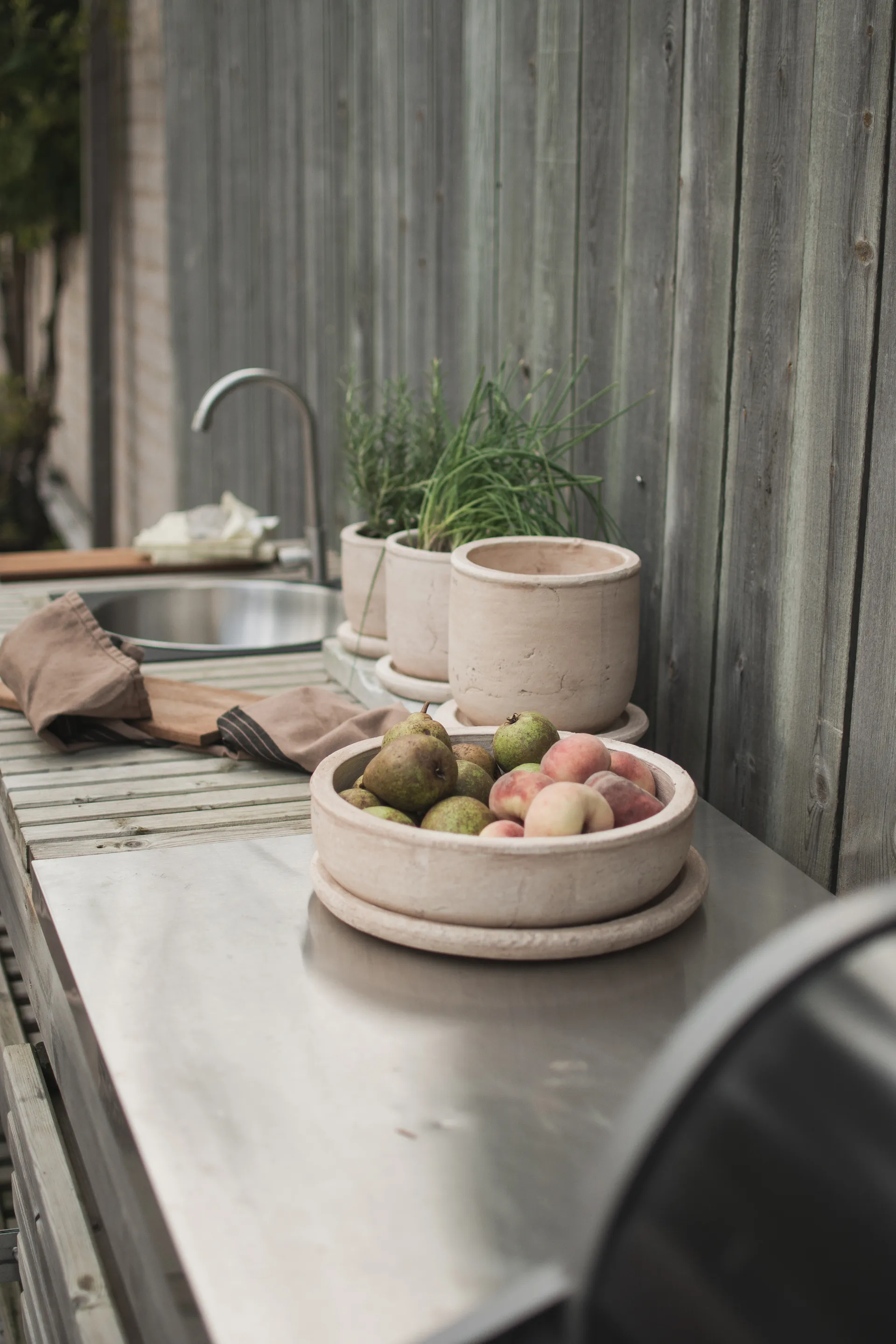 Terra bowl kruka, Sand, Ø30x10,5 cm DBKD