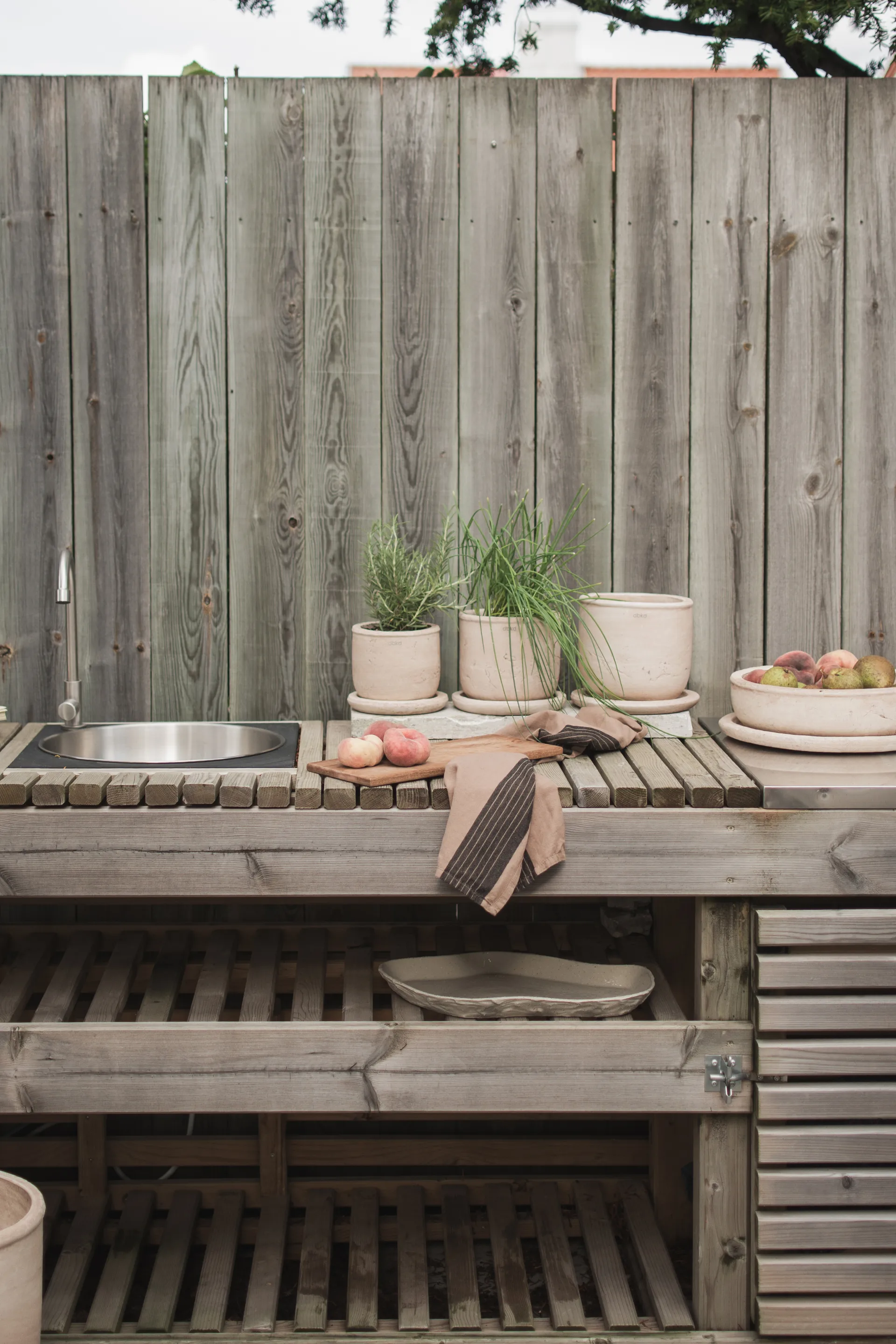 Terra kruka, Sand, Ø14x14 cm DBKD