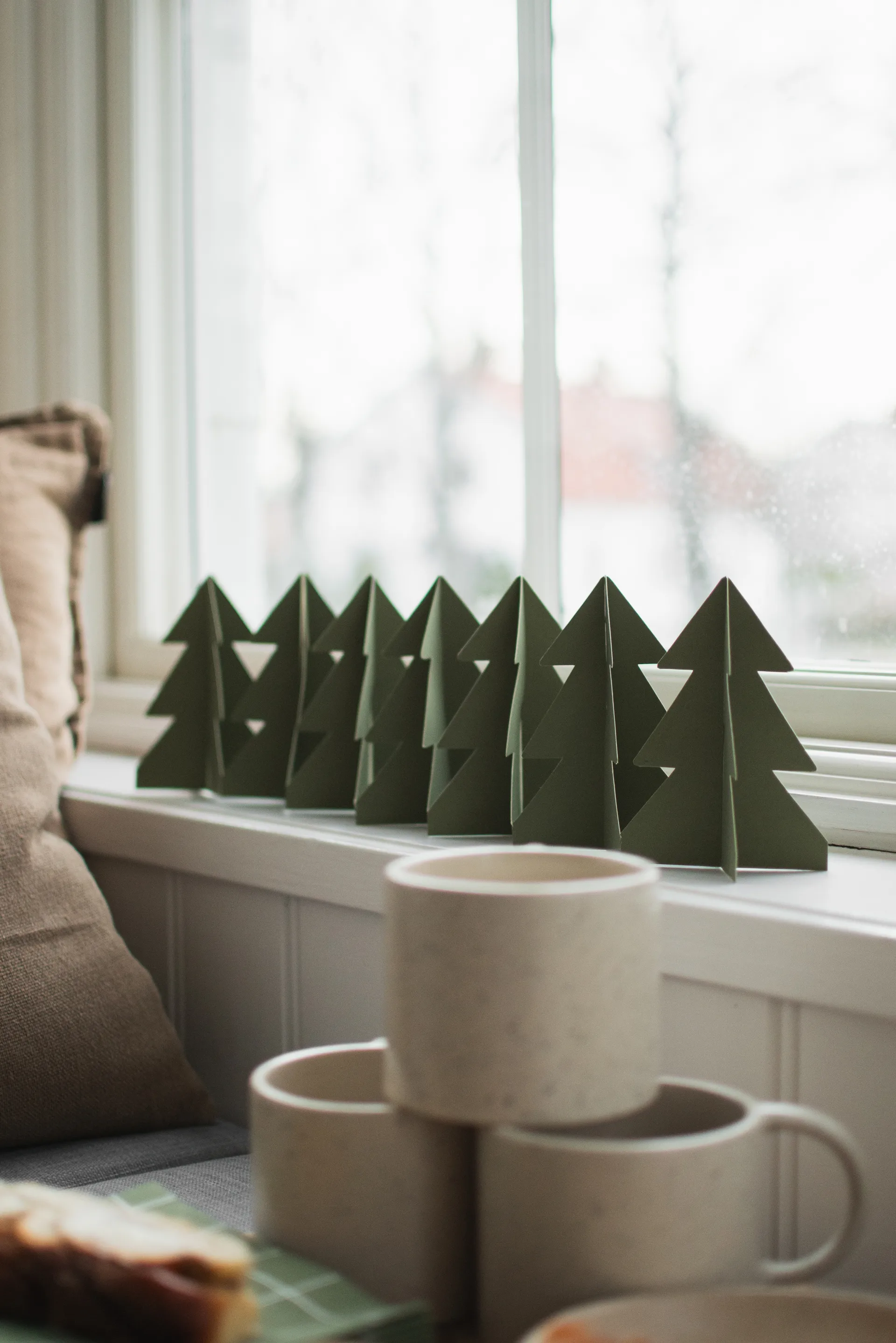 Tree in a row dekoration 60 cm, Green DBKD