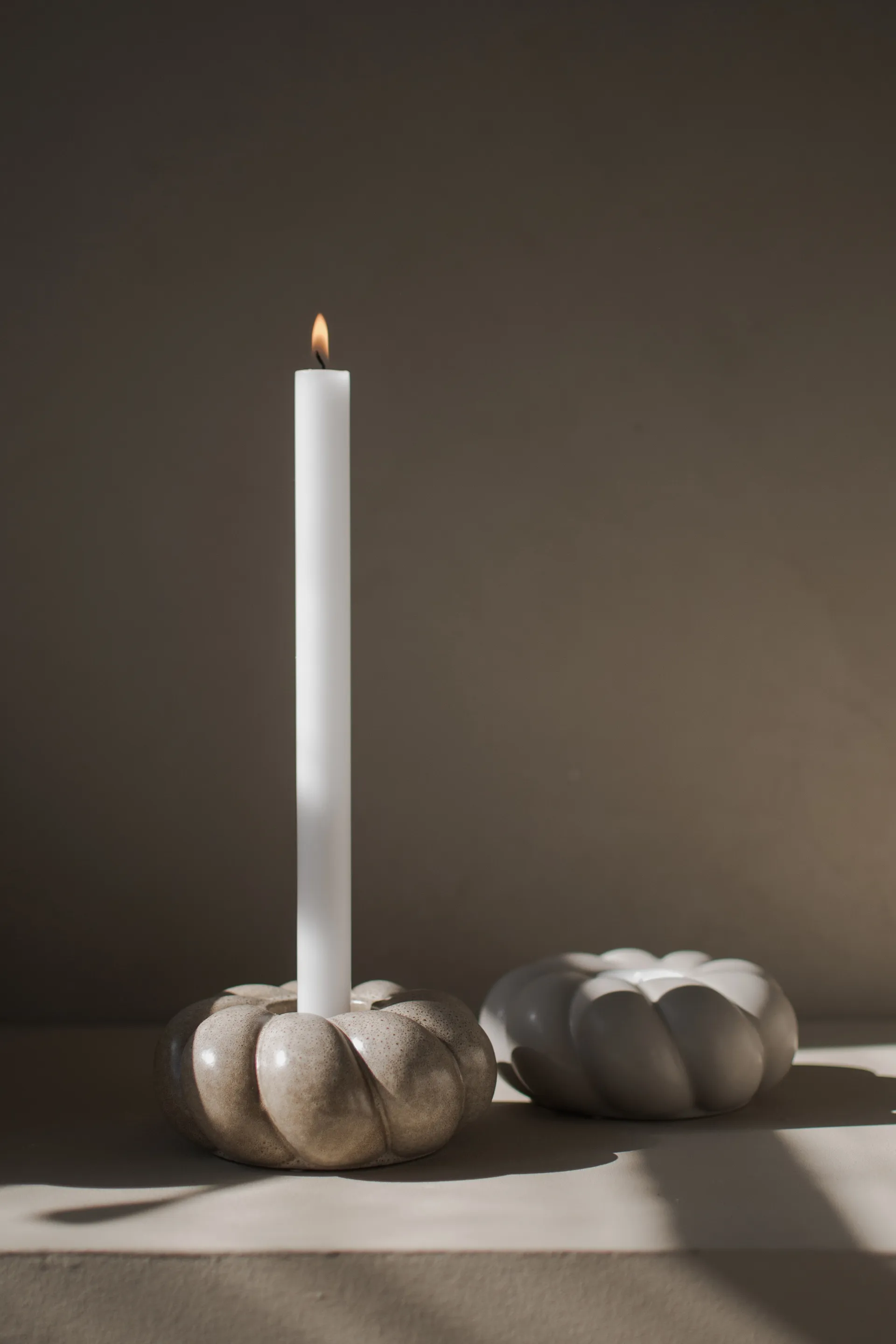 Twine ljuslykta Ø14 cm, Beige DBKD