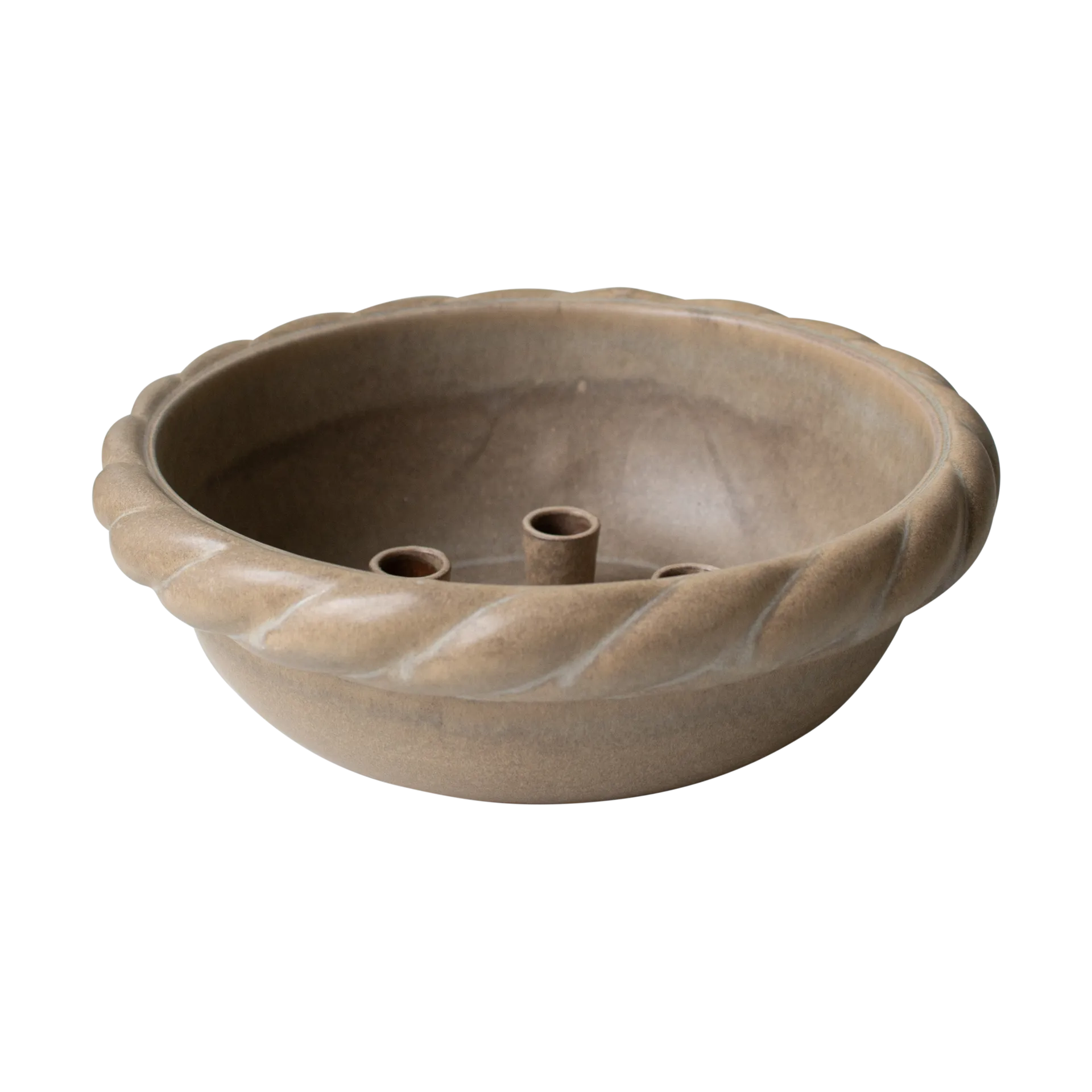 Twine plate ljusstake Ø30 cm, Beige DBKD