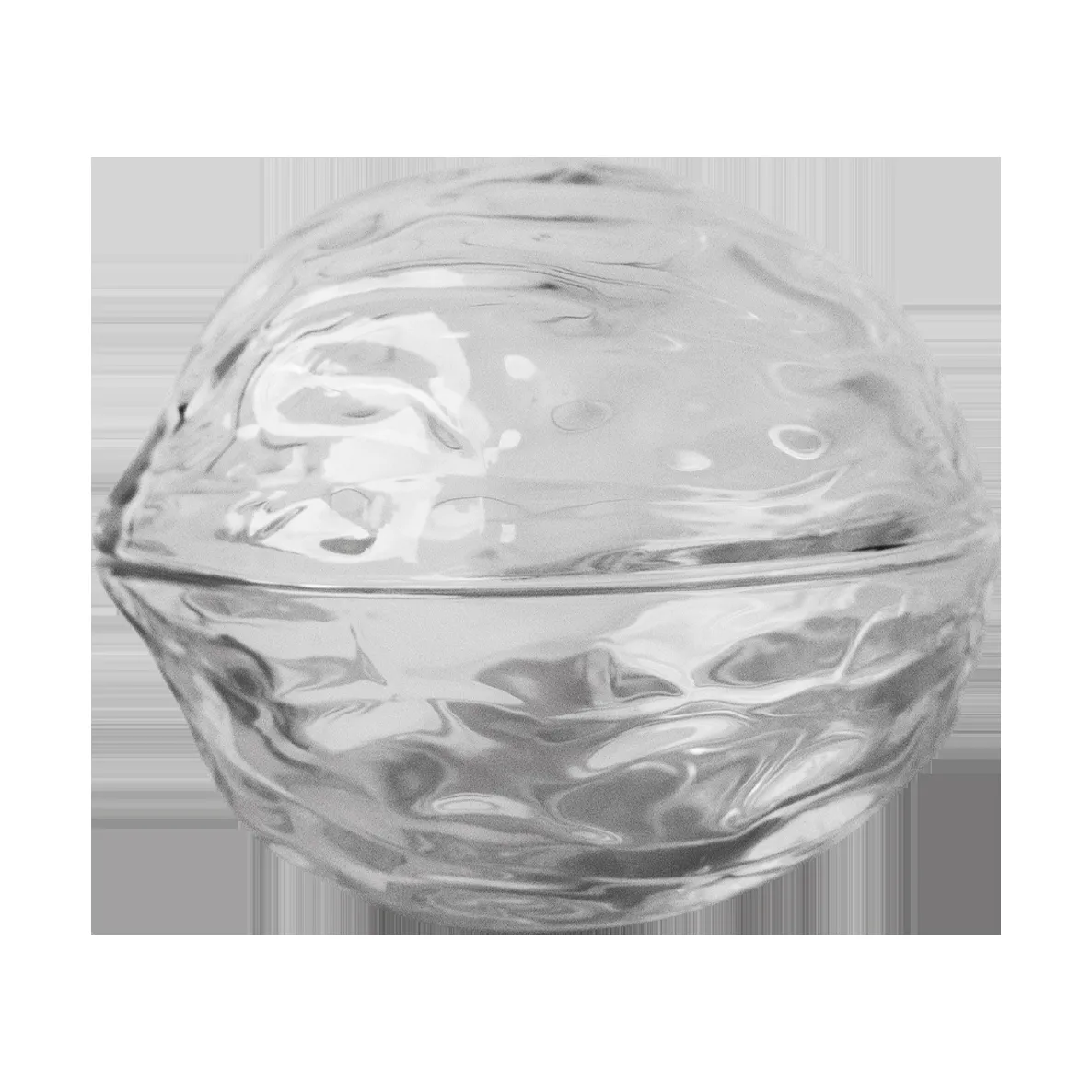 DBKD Walnut skål med lock Clear