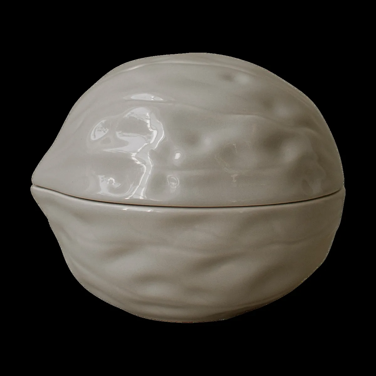 DBKD Walnut skål med lock Shiny mole