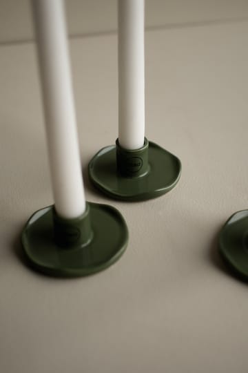Wave ljusstake - Shiny green - DBKD