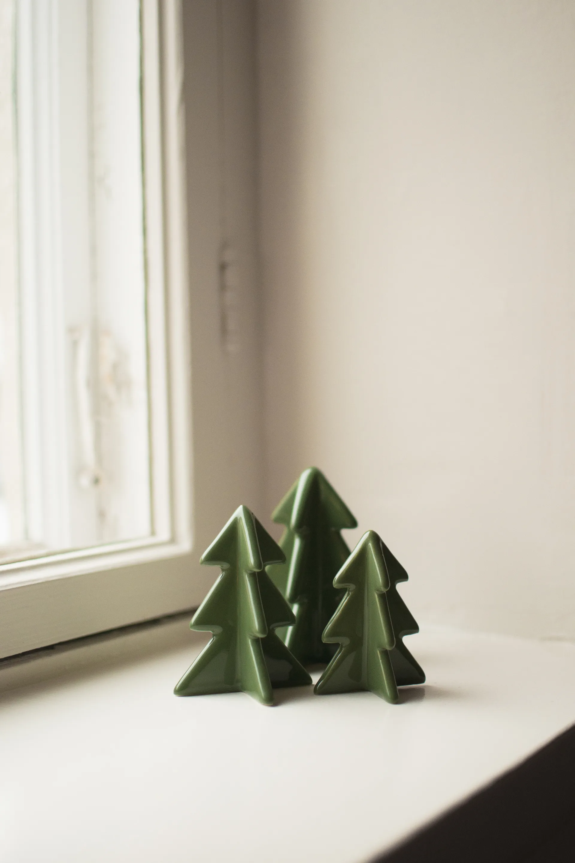 Winter tree dekoration, Green, 7 cm DBKD