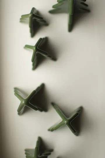 Winter tree dekoration - Green, 8 cm - DBKD