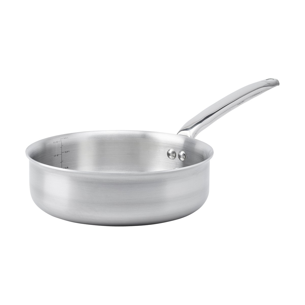 De Buyer Alchimy traktörpanna rostfritt stål 24 cm | Skandinavisk Design | Traktörpannor & Sauteuser | Silverfärgad