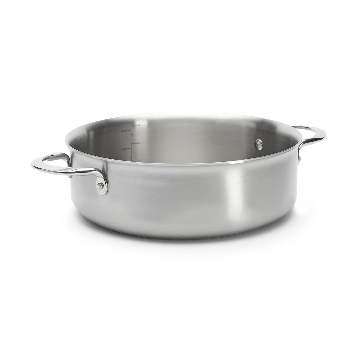 De Buyer Alchimy traktörpanna rostfritt stål 24 cm | Skandinavisk Design | Traktörpannor & Sauteuser | Silverfärgad