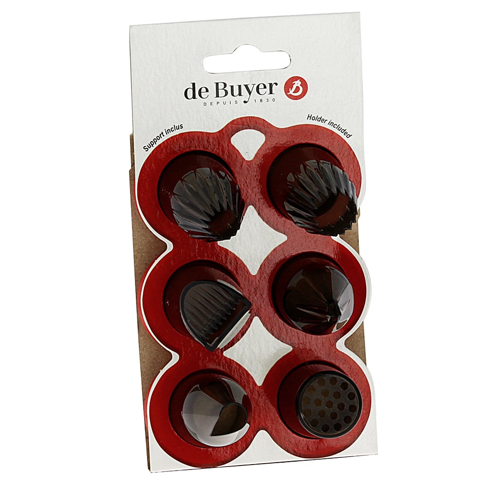 De Buyer Creative tyllset 6-pack | Skandinavisk Design | Spritsar & Tyllar | Grå