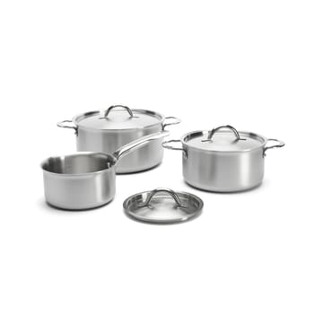 de Buyer Alchimy grytset med lock 6 delar - Rostfritt stål - De Buyer