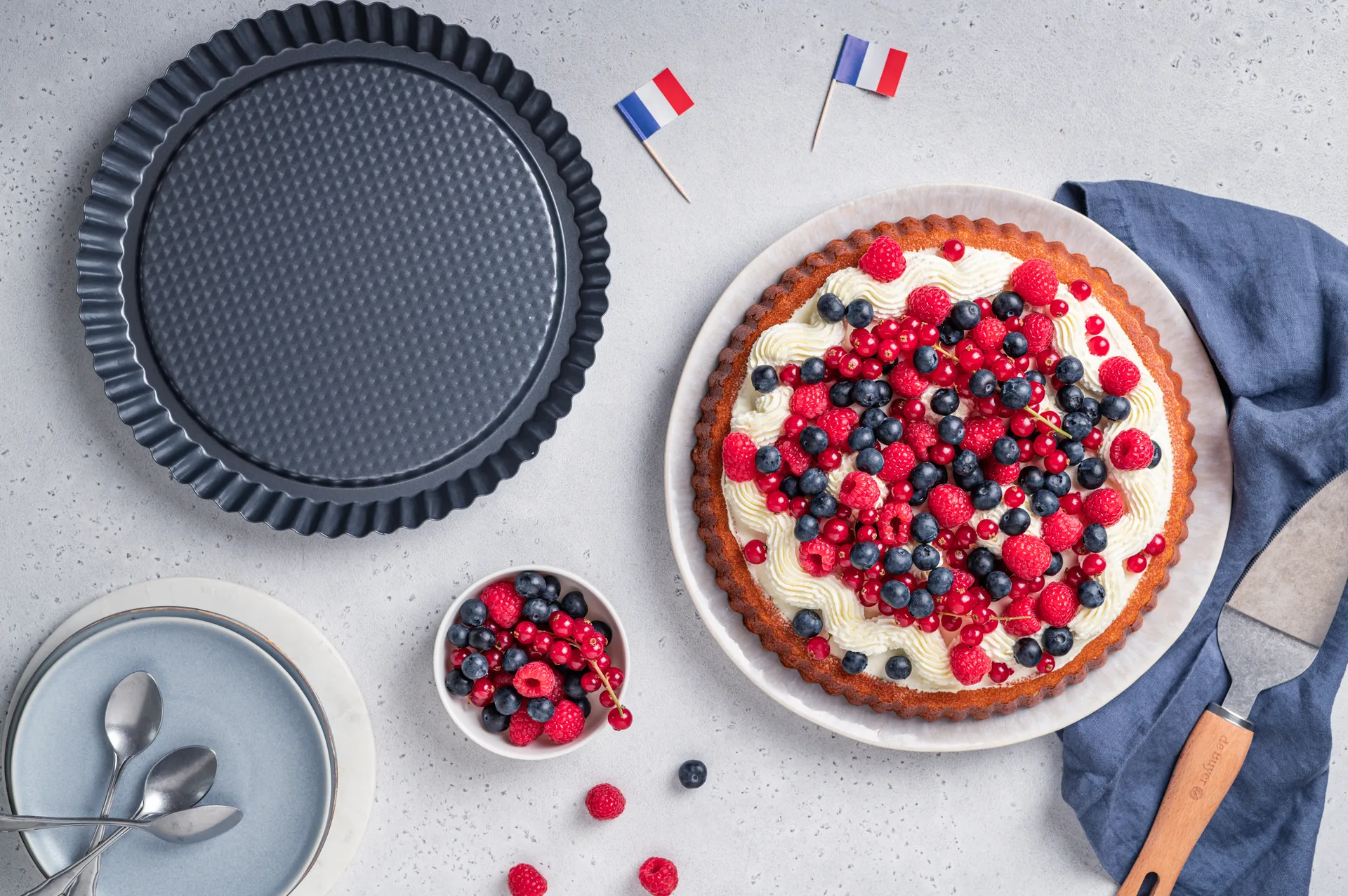 De Buyer fruit tart pajform, Ø28 cm De Buyer