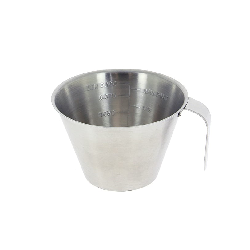 De Buyer liten måttkanna 0,1 l | Skandinavisk Design | Måttsatser | Silverfärgad