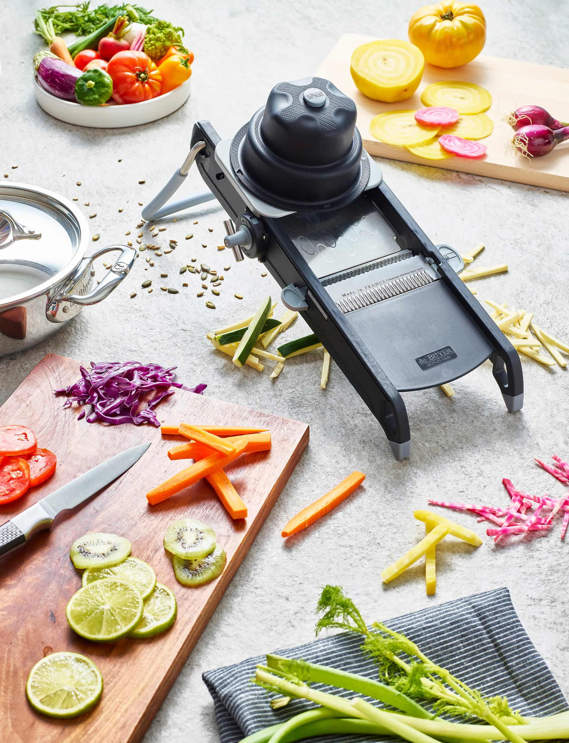 De Buyer Swing Plus mandolin, Svart De Buyer